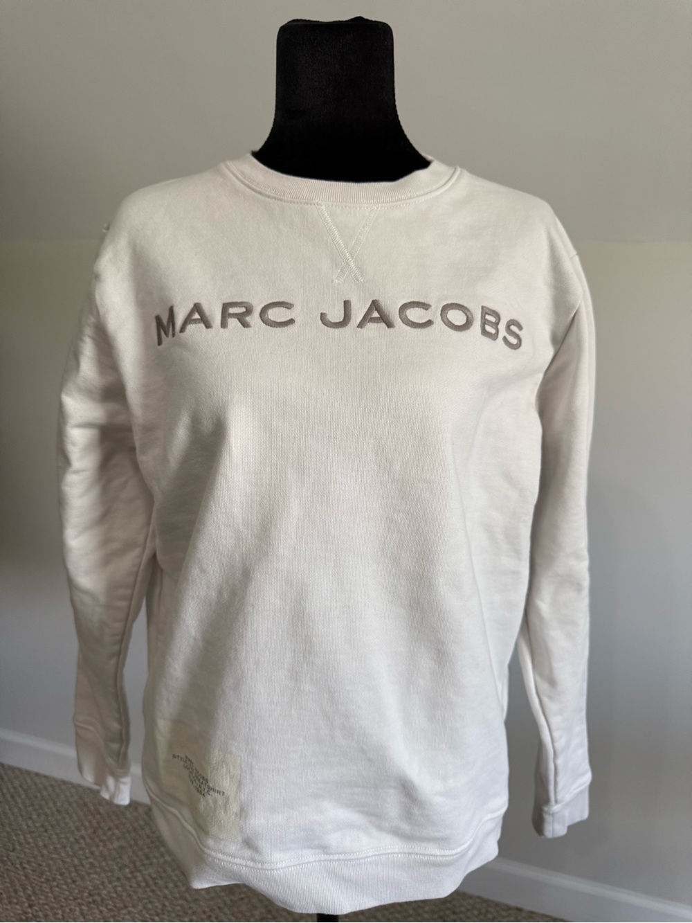 Marc Jacobs The Sweatshirt Chalk Logo Crewneck Size Small